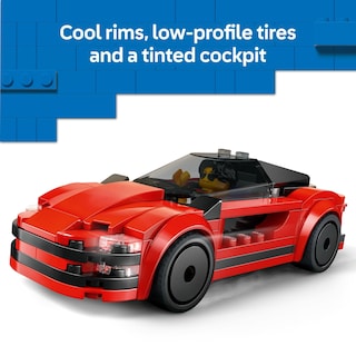 Foto 3 | Coche Deportivo Rojo De Juguete De Construcción Lego City Con Conductor De Más De 5 Años - Venta Internacional.