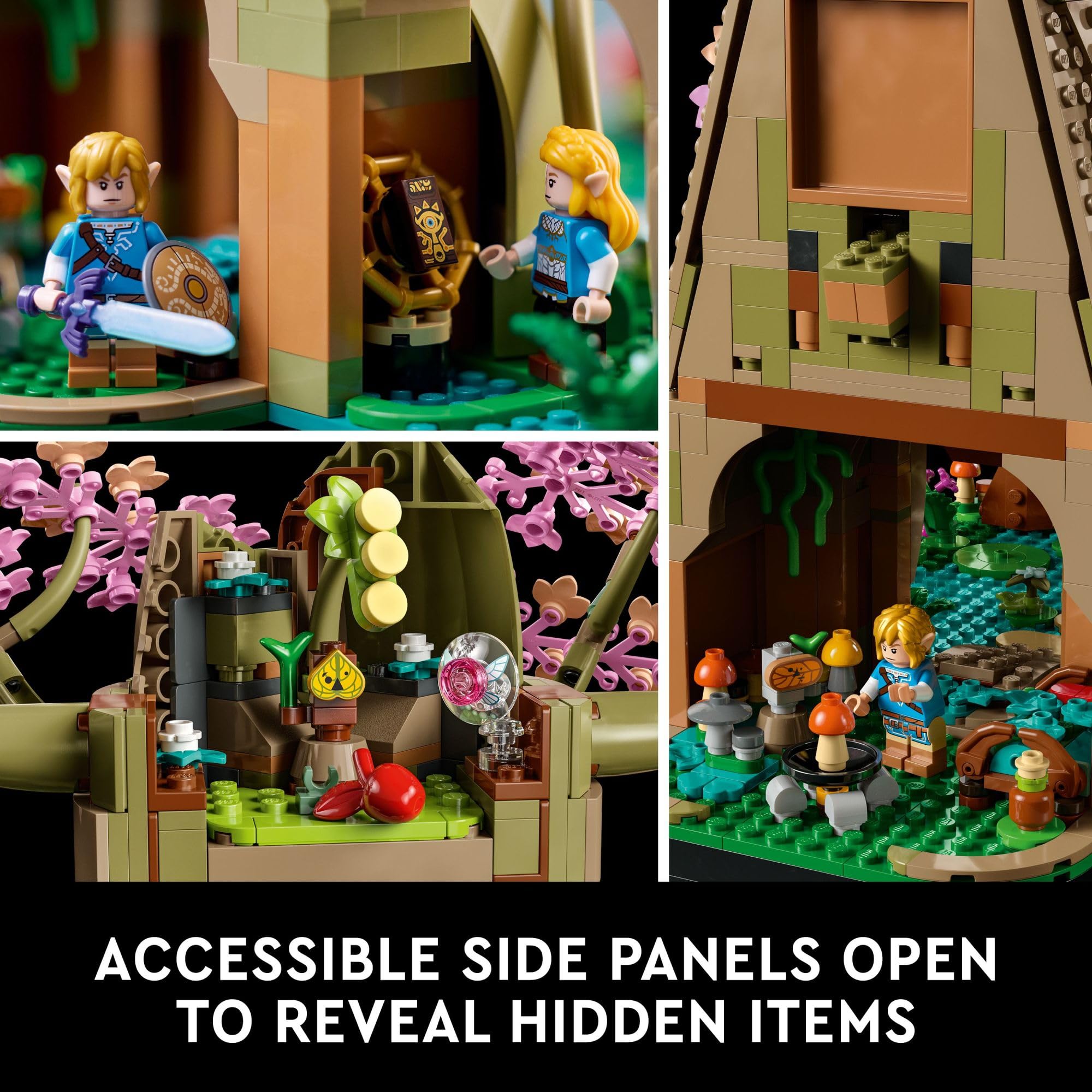 Foto 4 | Set De Construcción De Maquetas Lego The Legend Of Zelda Great Deku Tree 2 En 1 - Venta Internacional.