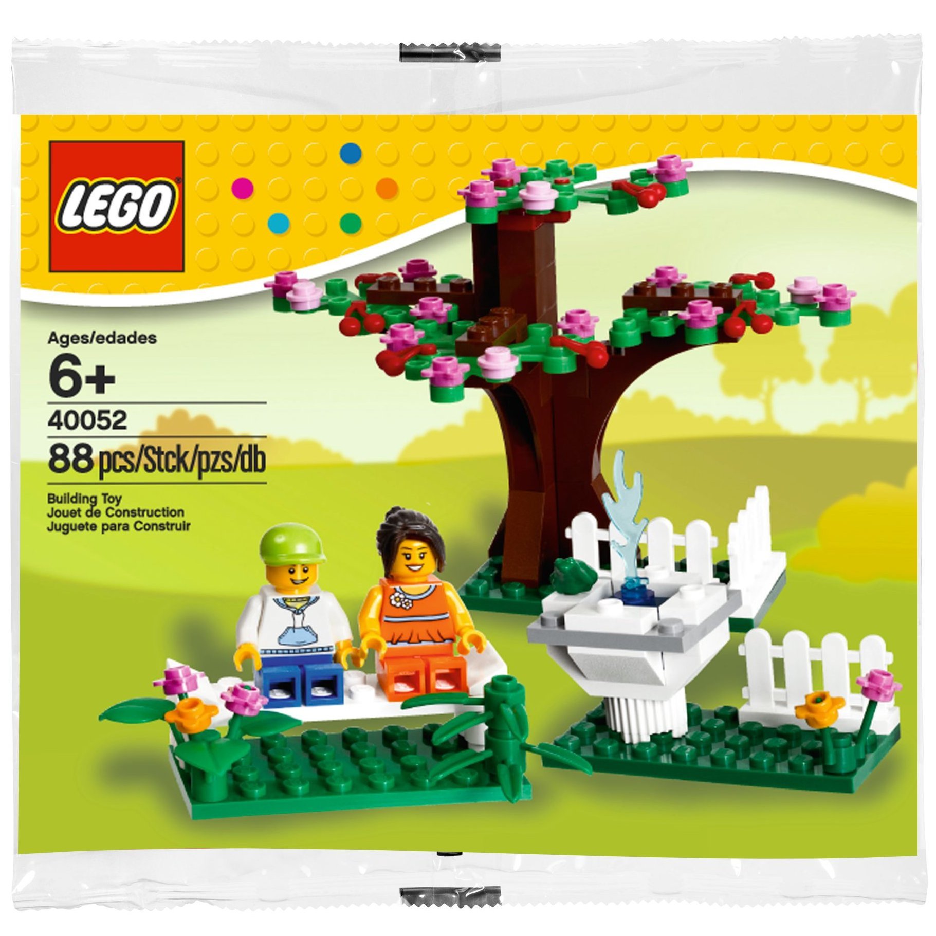 Escena Primaveral Estacional De Lego 40052 De Juguete Con 2 Minifiguras - Venta Internacional.