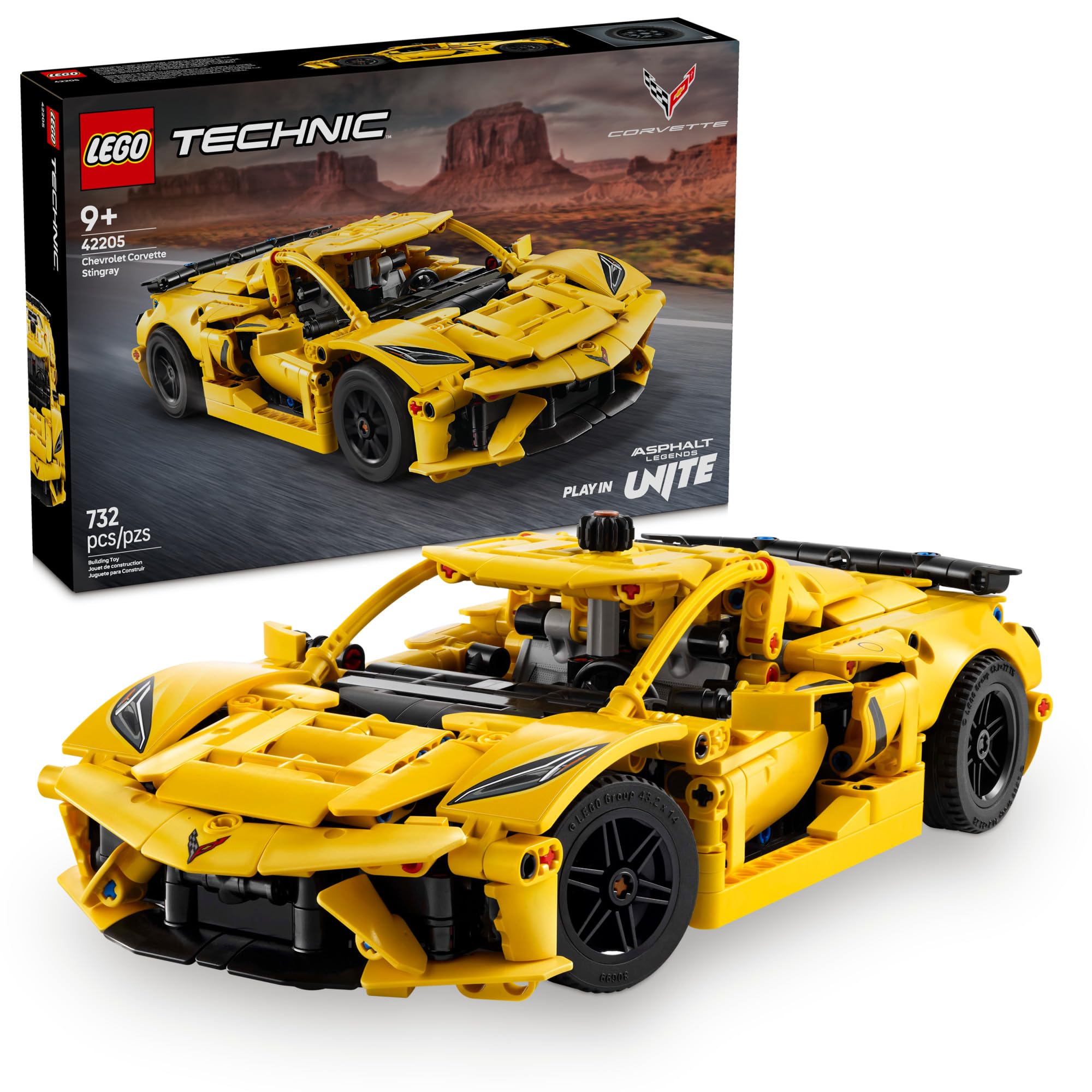 Foto 1 | Coche De Juguete Lego Technic Chevrolet Corvette Stingray 42205 - Venta Internacional.
