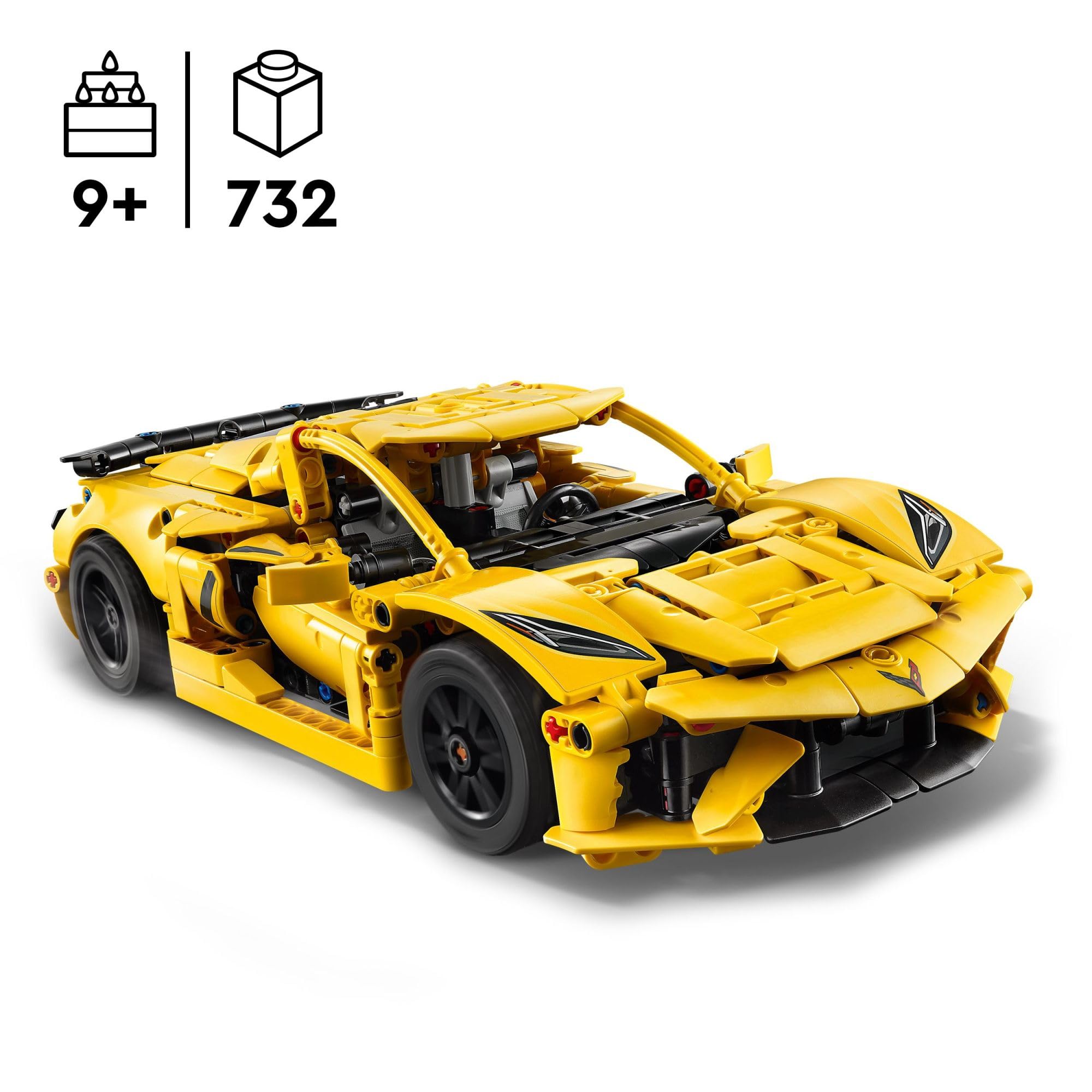 Foto 3 pulgar | Coche De Juguete Lego Technic Chevrolet Corvette Stingray 42205 - Venta Internacional.