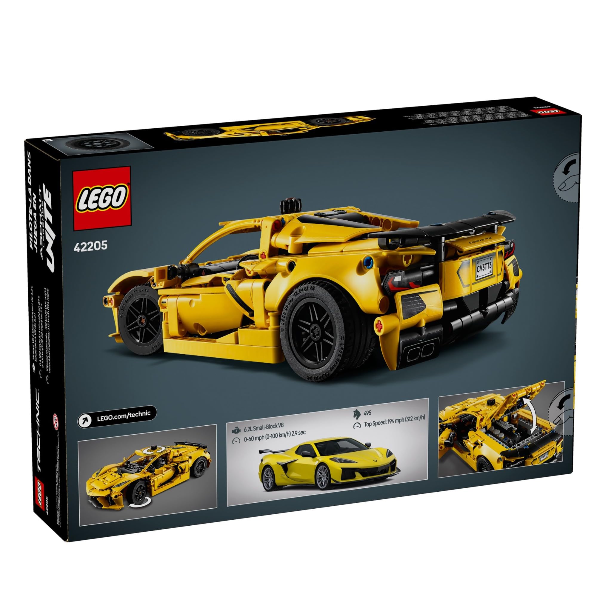 Foto 7 pulgar | Coche De Juguete Lego Technic Chevrolet Corvette Stingray 42205 - Venta Internacional.