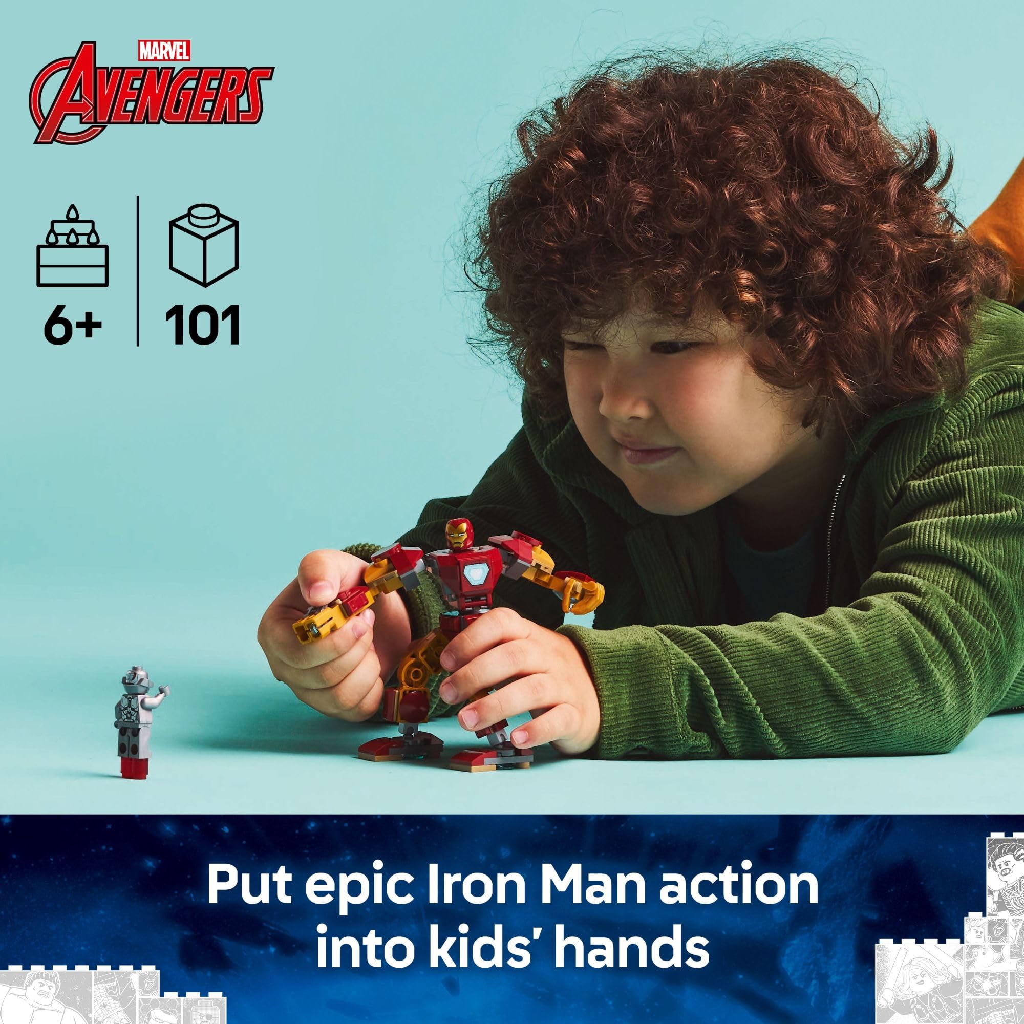 Foto 3 pulgar | Set De Juguetes De Construcción Lego Marvel Iron Man Mech Vs. Ultron 76307 - Venta Internacional.