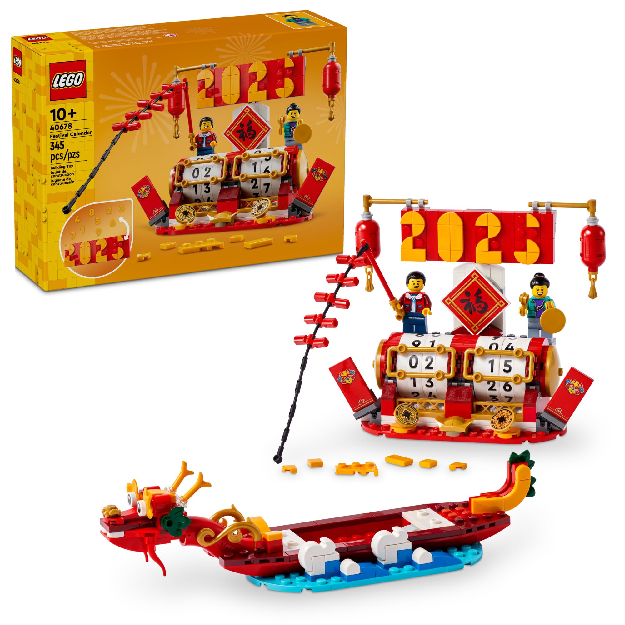 Calendario De Festivales Lego 40678 Para Juguetes De Construcción, Año Nuevo Lunar - Venta Internacional.