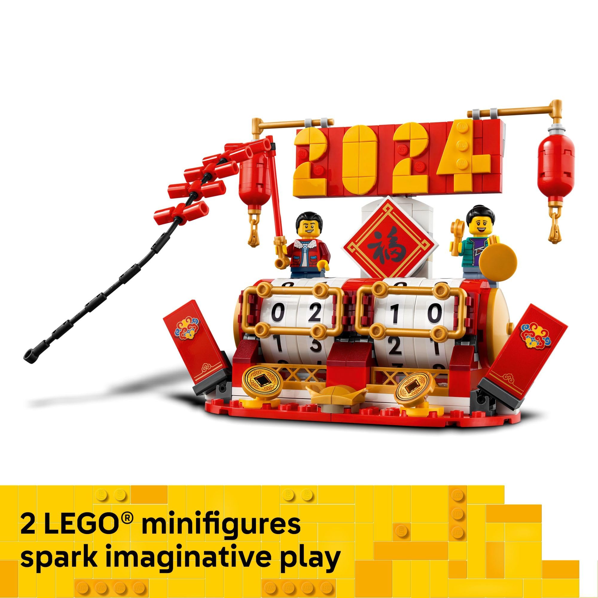 Foto 7 pulgar | Calendario De Festivales Lego 40678 Para Juguetes De Construcción, Año Nuevo Lunar - Venta Internacional.