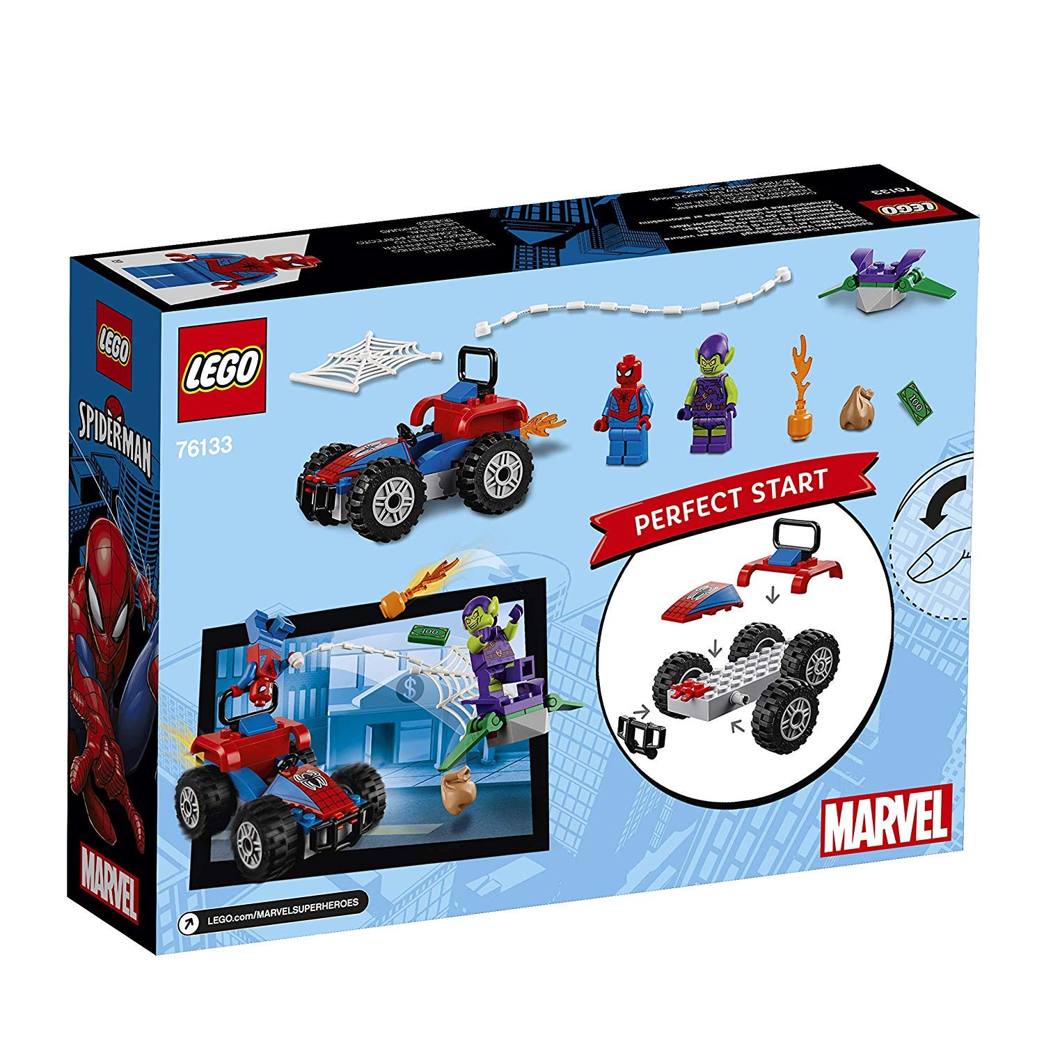 Foto 6 pulgar | Minivehículo Lego Super Heroes 76133 Spider-man De Juguete - Venta Internacional.