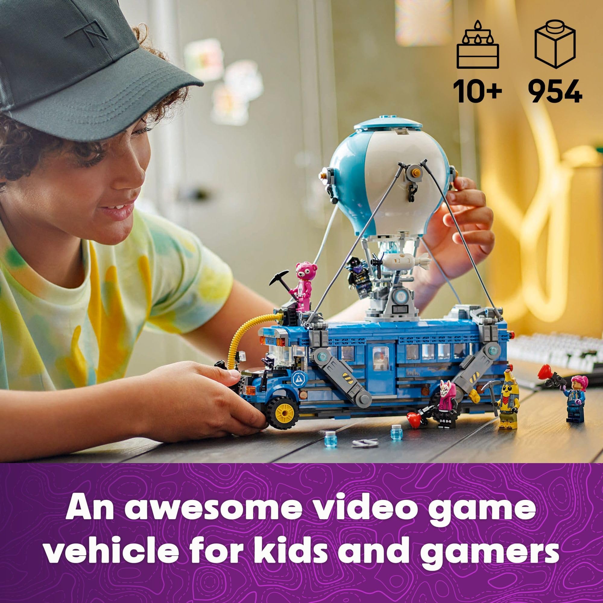 Foto 3 pulgar | Autobús De Batalla Lego Fortnite De Juguete Con 9 Minifiguras De Más De 10 Años - Venta Internacional.
