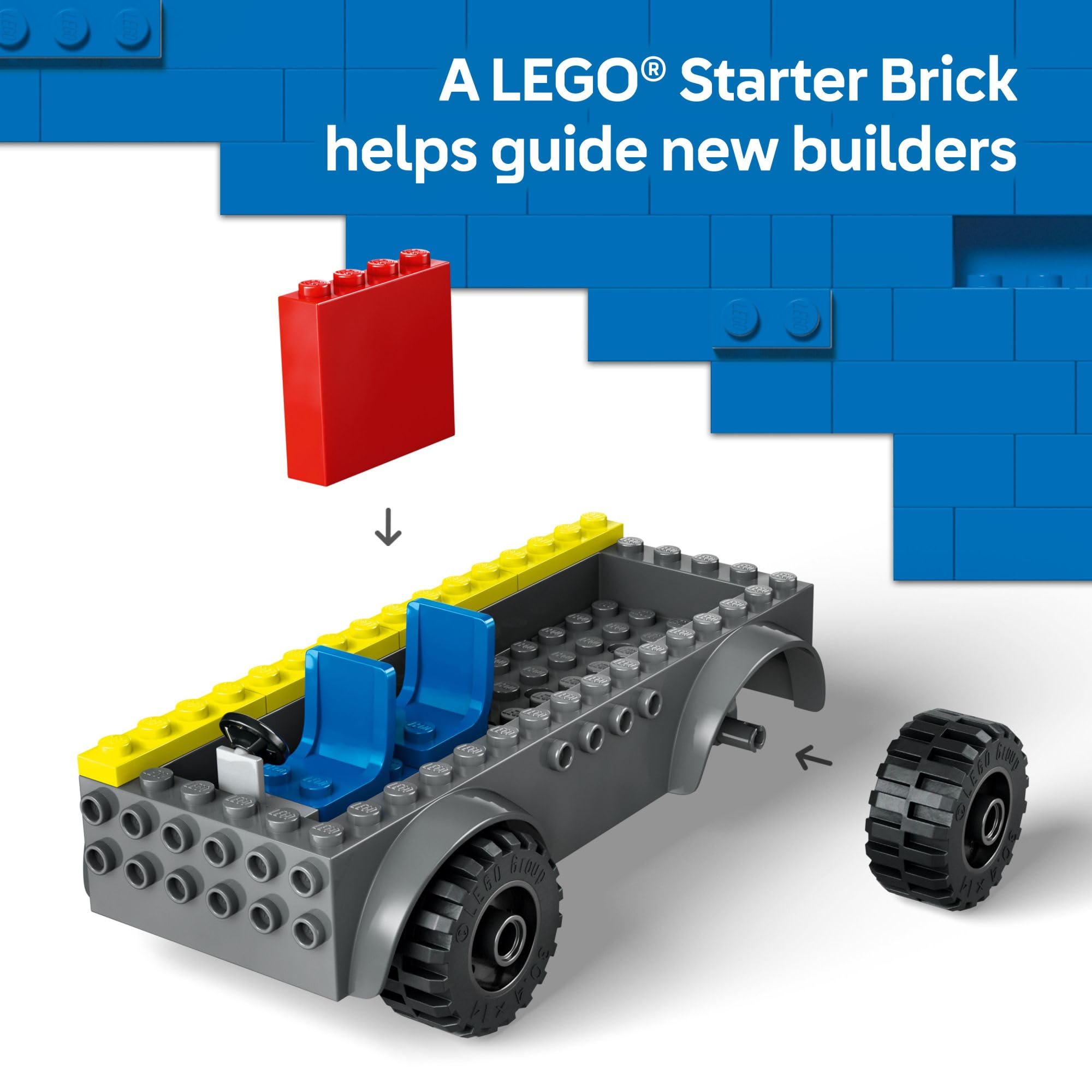 Foto 4 pulgar | Camión Lego City Fire Ladder De Juguete Con 2 Minifiguras De Bombero - Venta Internacional.