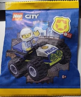 Foto 2 | Minifigura Lego City Police Police Police Police Police Police Police Police Police Con Carrito - Venta Internacional.