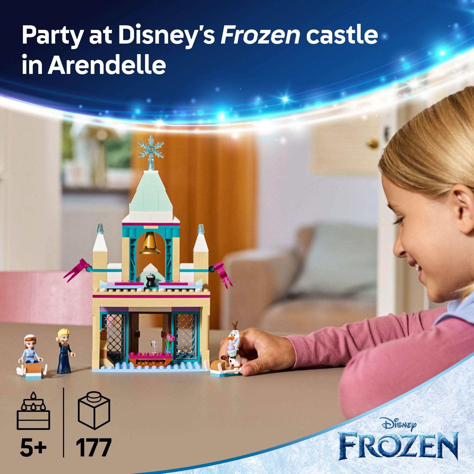 Foto 3 pulgar | Set De Construcción Lego Disney Frozen Arendelle Castle 43265 - Venta Internacional.