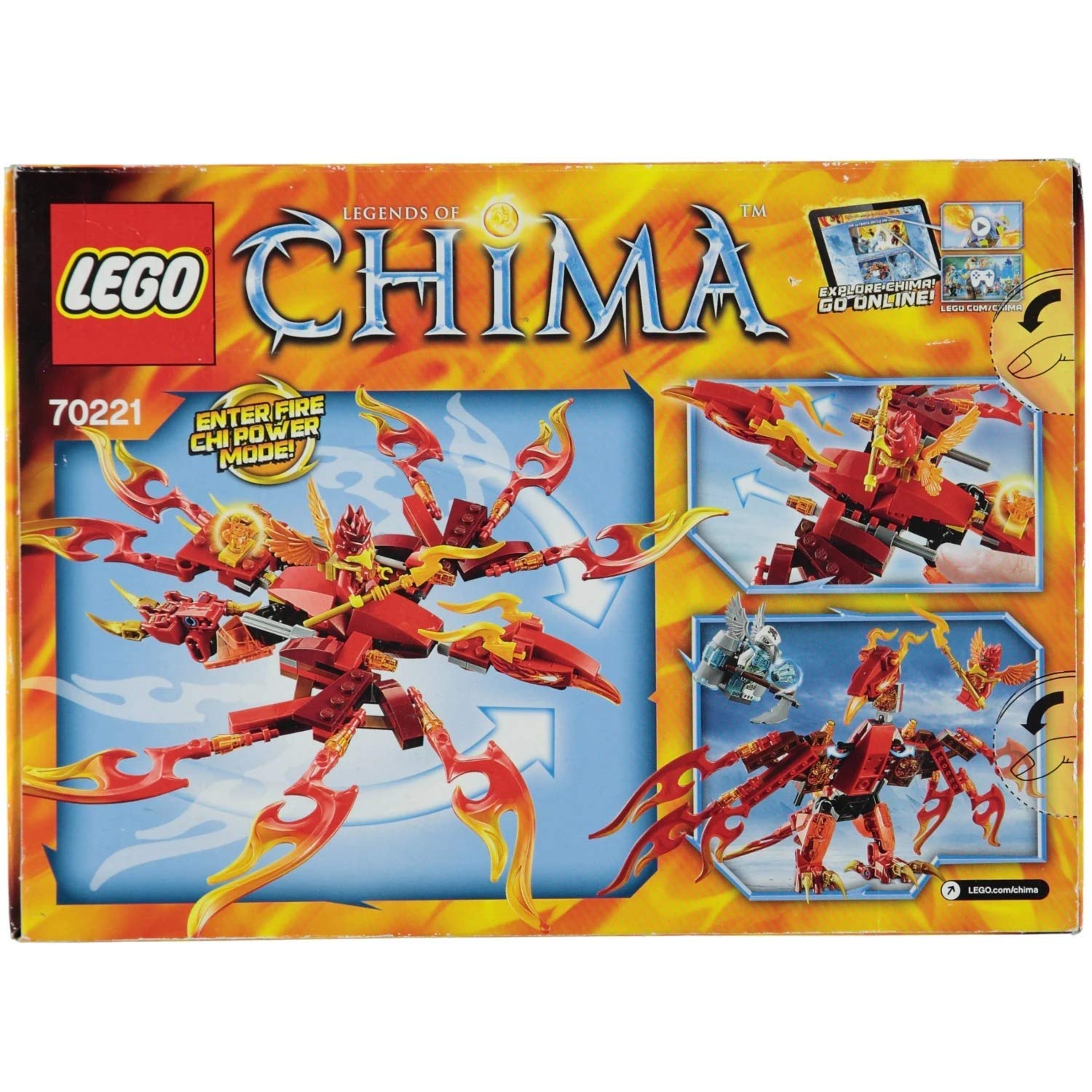 Foto 3 pulgar | Set De Construcción Lego Chima 70221 Flinx Ultimate Phoenix - Venta Internacional.