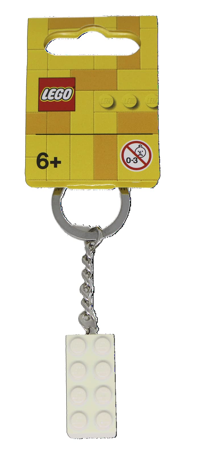 Llavero Lego 854084 Con Piedra Metálica Blanca - Venta Internacional.