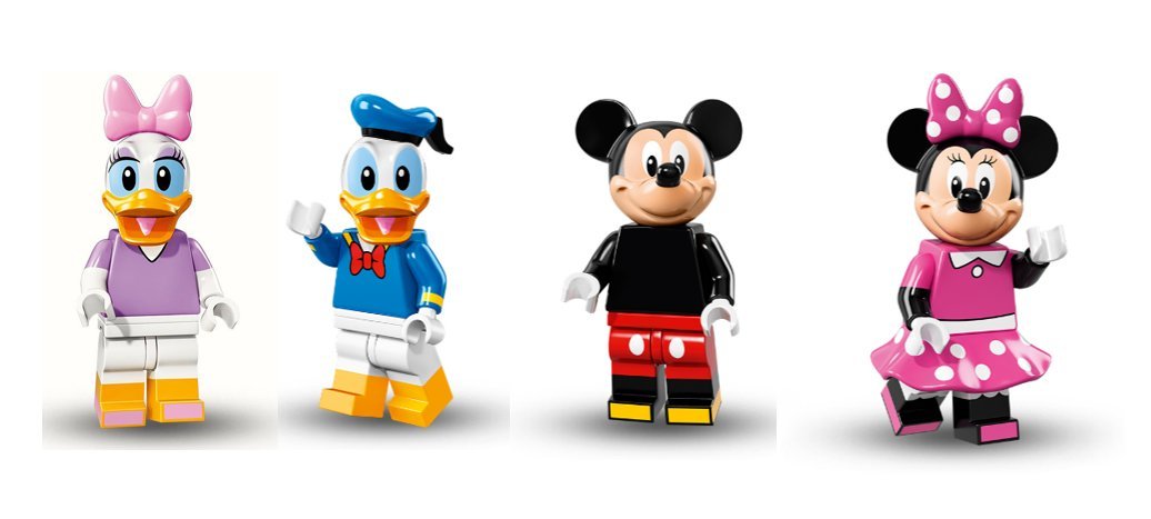 Minifiguras Lego Disney Series 1 De Mickey Mouse, Minnie Mouse, El Pato Donald Y La Pata Daisy - Venta Internacional.