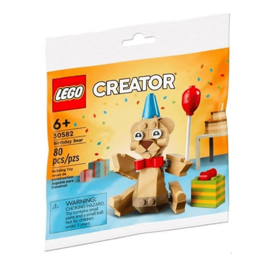 Juguete Lego Gxp-821206 80 Piezas De 0 A 14 Años Con Oso De Cumpleaños - Venta Internacional.