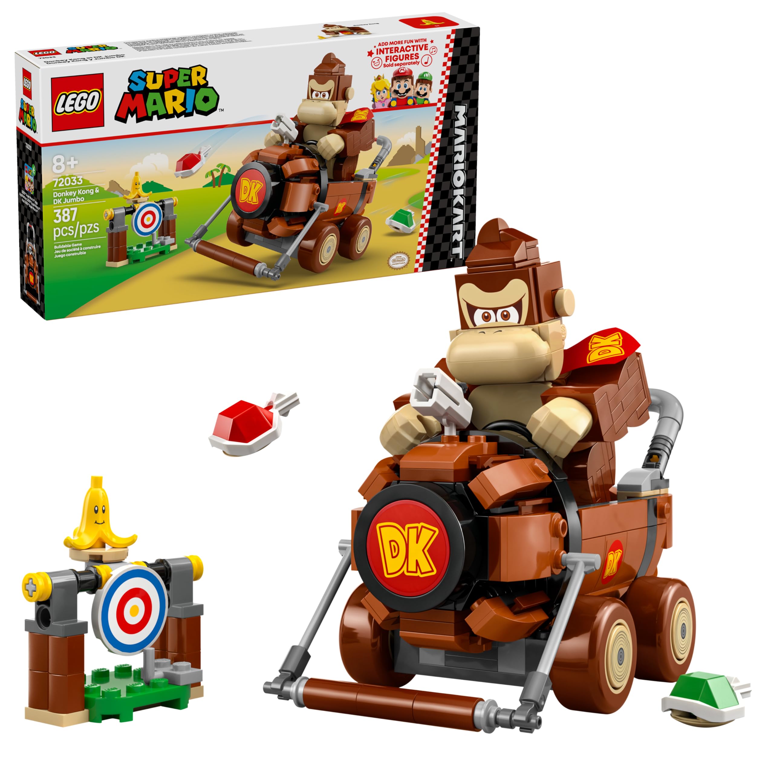 Set De Construcción De Juguetes Lego Super Mario Kart Donkey Kong - Venta Internacional.