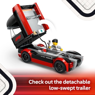 Foto 3 | Set De Construcción De Juguetes Lego City F1 Truck Con Coches Rb20 Y Amr24 F1 - Venta Internacional.