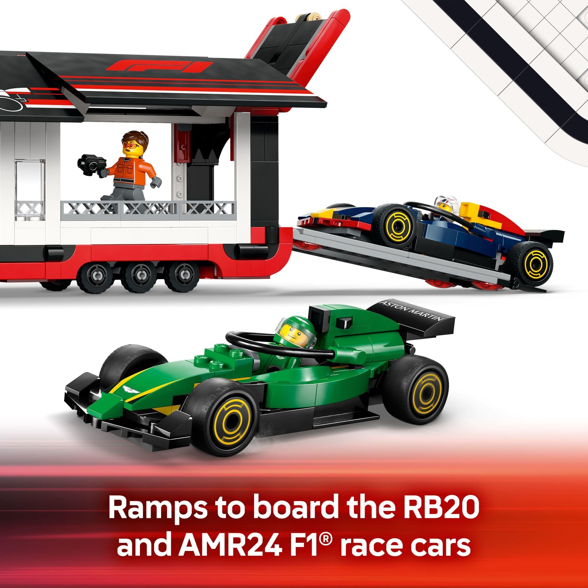 Foto 5 pulgar | Set De Construcción De Juguetes Lego City F1 Truck Con Coches Rb20 Y Amr24 F1 - Venta Internacional.
