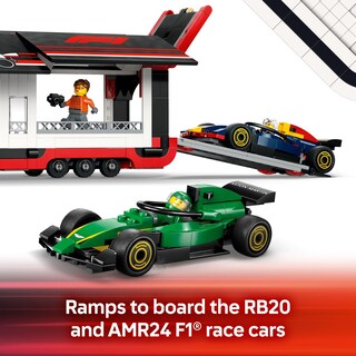 Foto 4 | Set De Construcción De Juguetes Lego City F1 Truck Con Coches Rb20 Y Amr24 F1 - Venta Internacional.