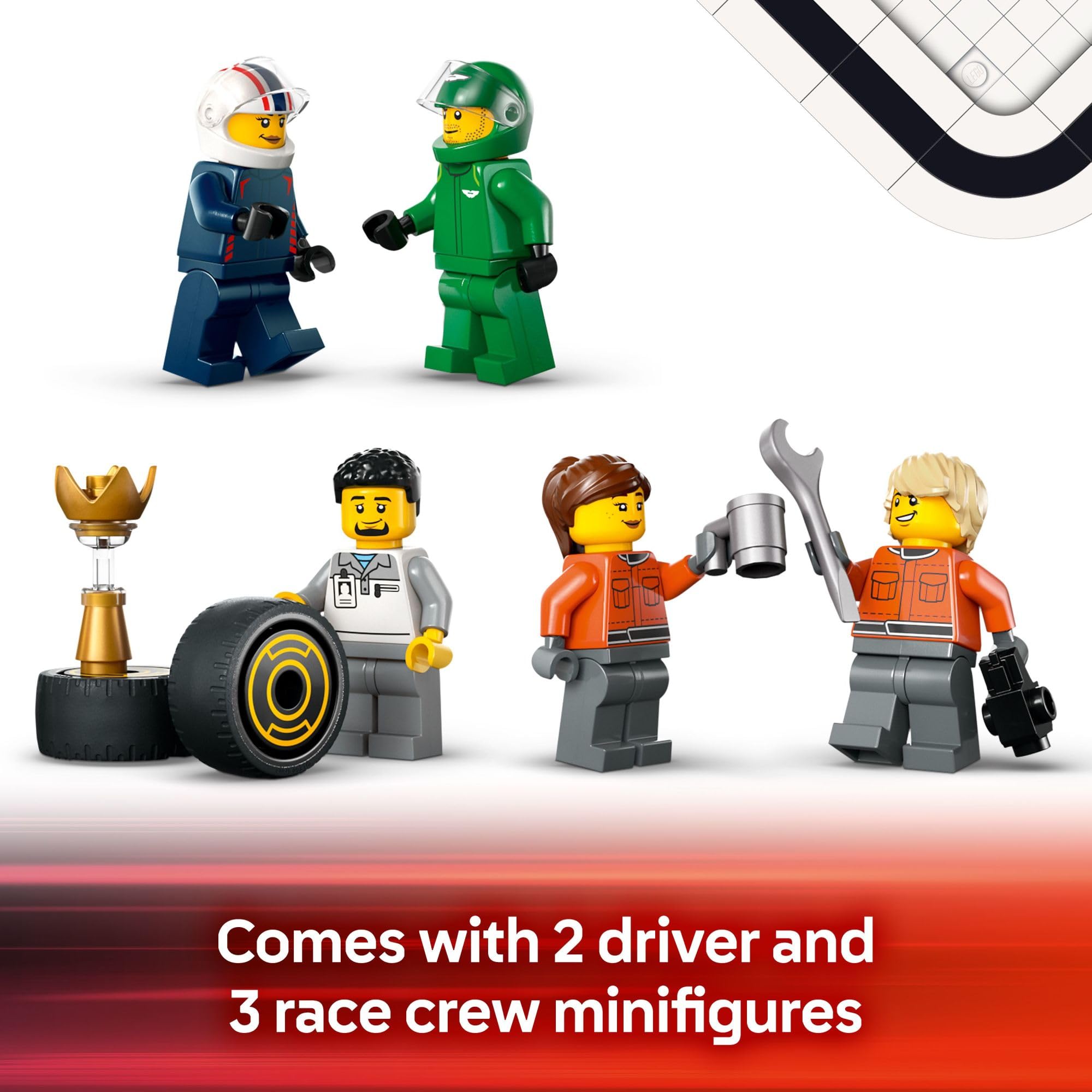 Foto 7 pulgar | Set De Construcción De Juguetes Lego City F1 Truck Con Coches Rb20 Y Amr24 F1 - Venta Internacional.