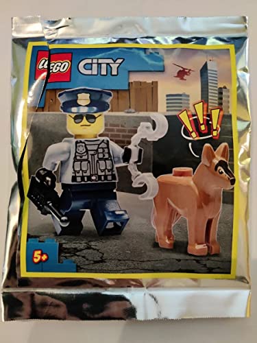 Foto 3 pulgar | Minifigura De Oficial De Policía De Lego City Con Perro Y Esposas - Venta Internacional.