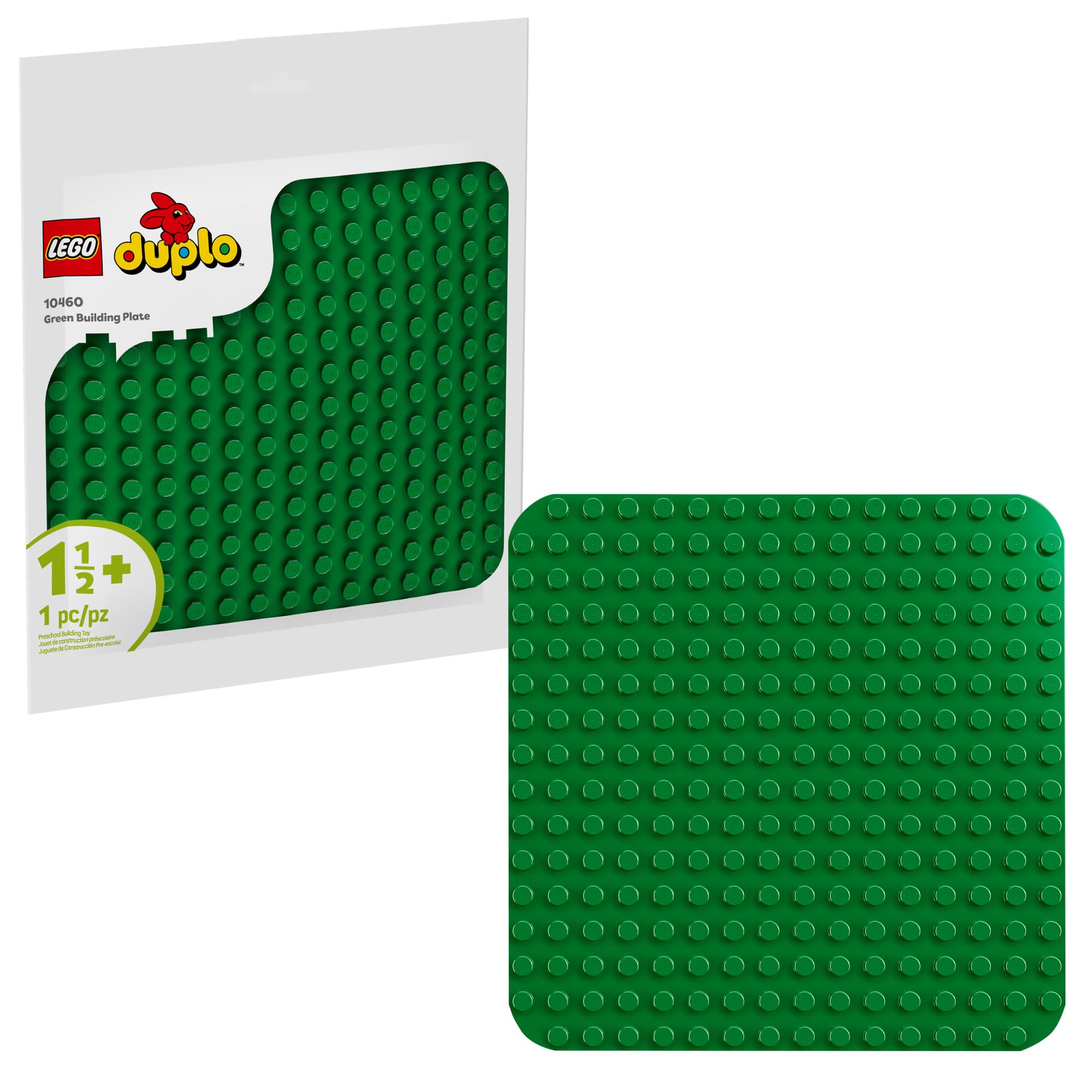 Plato De Construcción Lego Duplo Verde 25 Cm Cuadrado 10460 - Venta Internacional.