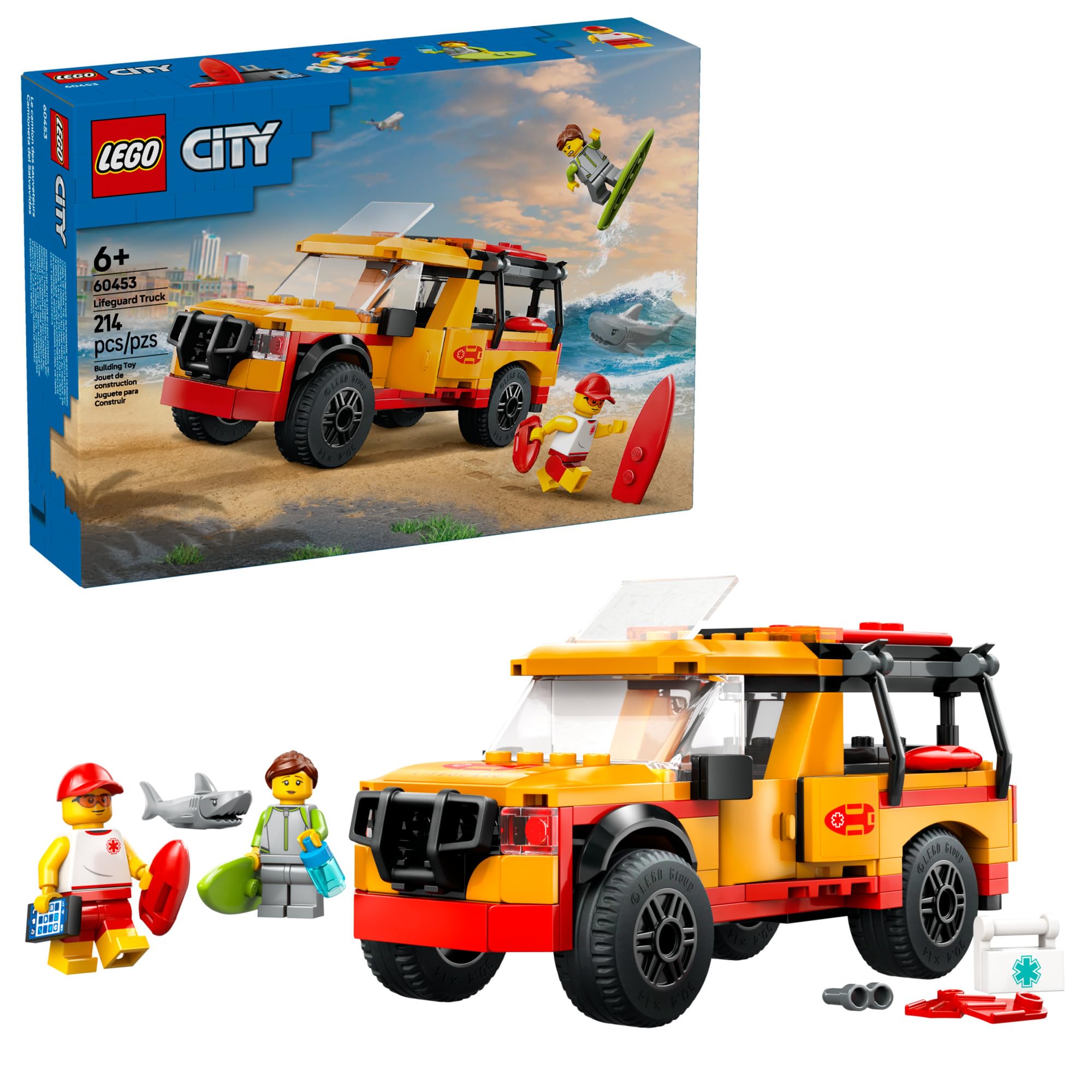 Juguete De Construcción Lego City Lifeguard Beach Rescue Truck 60453 - Venta Internacional.