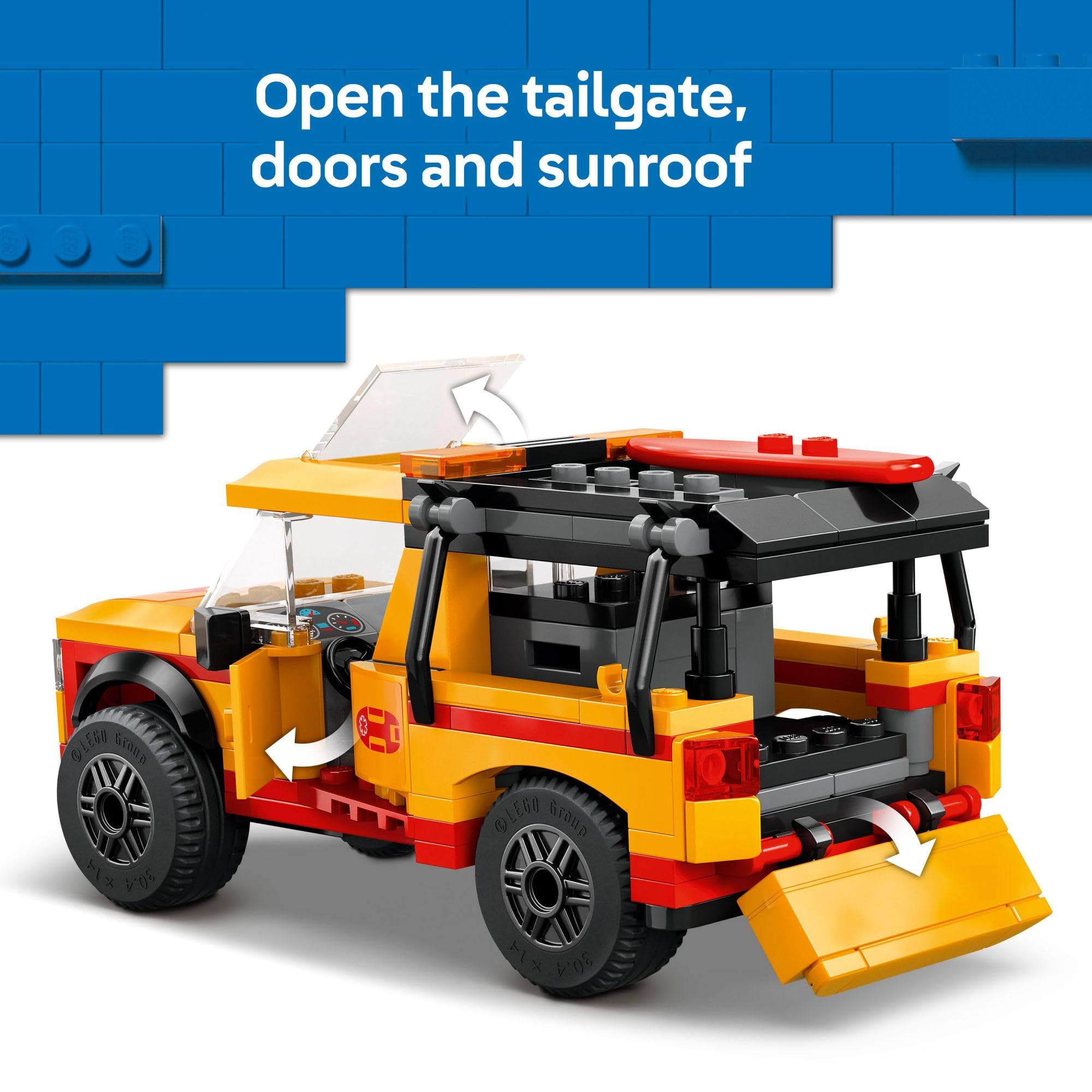 Foto 4 pulgar | Juguete De Construcción Lego City Lifeguard Beach Rescue Truck 60453 - Venta Internacional.