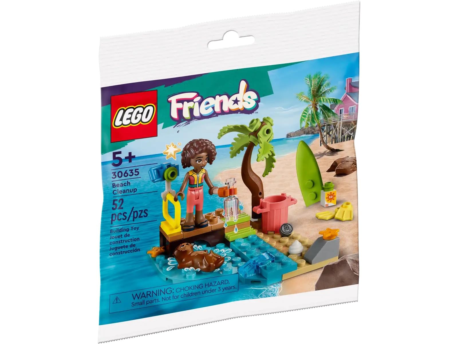 Foto 3 pulgar | Juego De Bolsas Toy Lego Beach Cleanup Friends 30635 Con 46 Piezas - Venta Internacional.