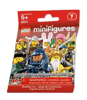 Foto 3 | Minifigura Lego Series 7 Con Traje De Conejo Con Base De Pantalla - Venta Internacional.
