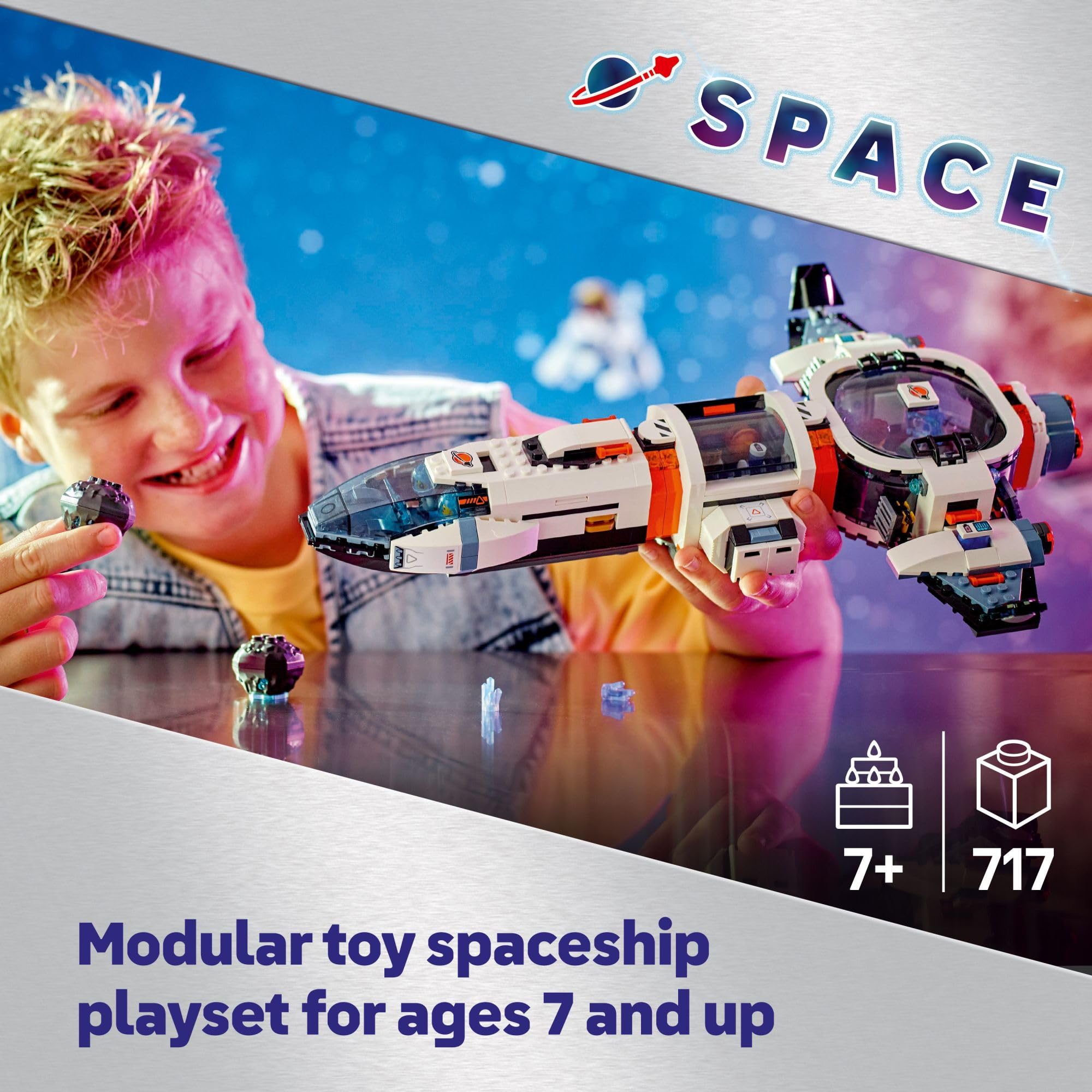 Foto 2 | Nave Espacial Galáctica Modular Lego City 60446 De Juguete Con Figuras - Venta Internacional.