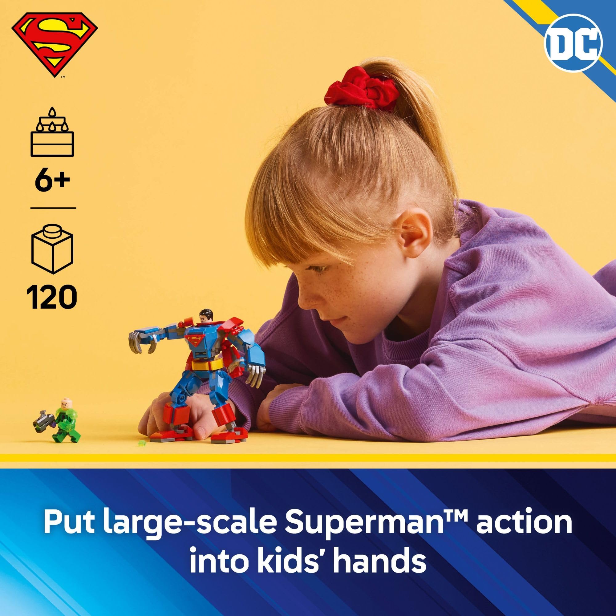 Foto 3 pulgar | Juguete De Construcción Lego Dc Superman Mech Contra Lex Luthor 76302 - Venta Internacional.