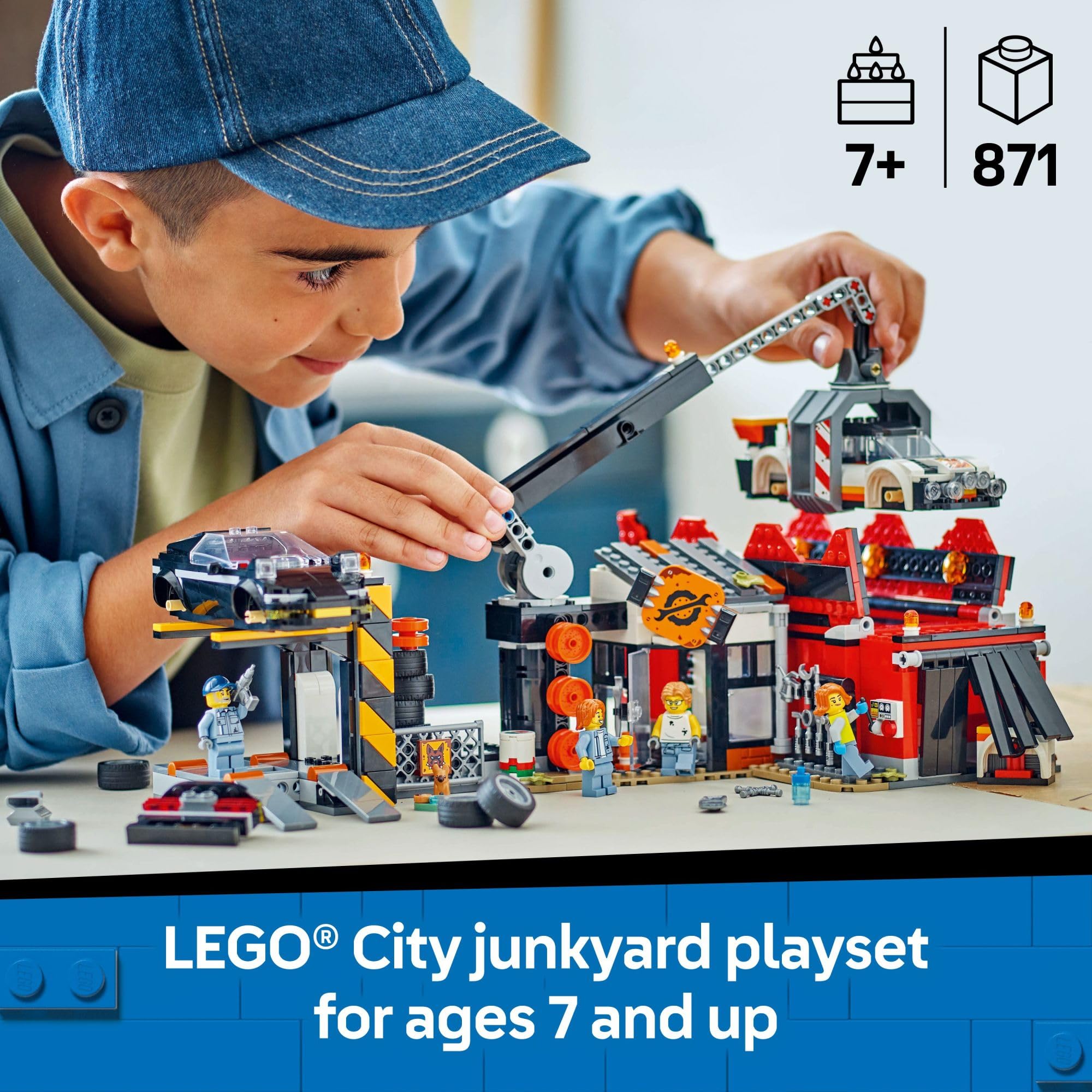 Foto 3 pulgar | Juguete De Construcción Lego City Scrapyard Con Coches 60472 Para Niños Mayores De 7 Años - Venta Internacional.