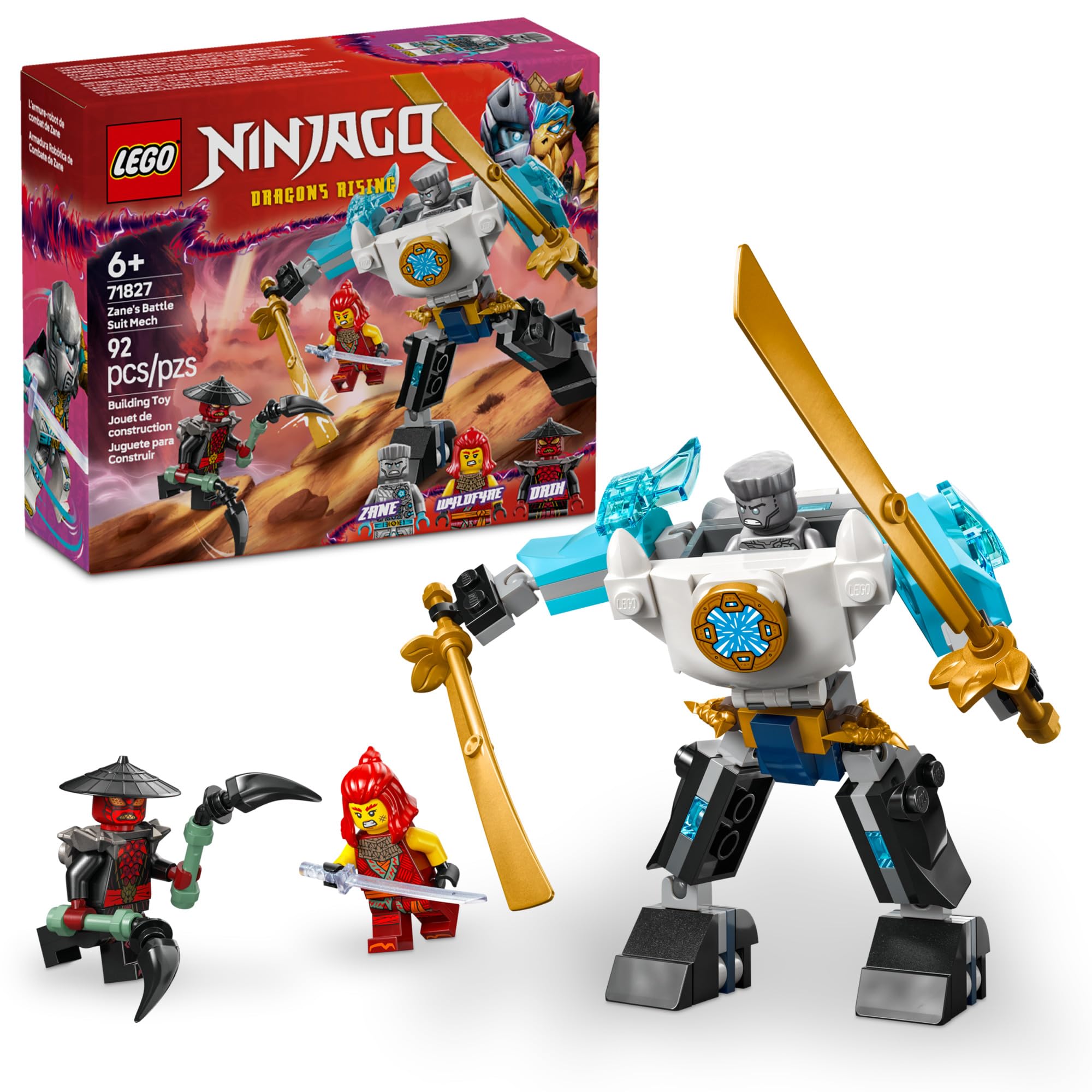 Foto 2 pulgar | Juguete De Construcción Lego Ninjago Zane's Battle Suit Mech 71827 - Venta Internacional.