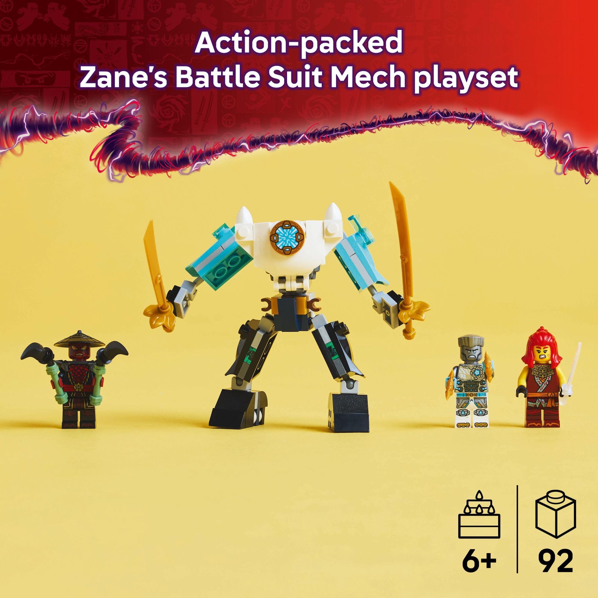 Foto 3 pulgar | Juguete De Construcción Lego Ninjago Zane's Battle Suit Mech 71827 - Venta Internacional.