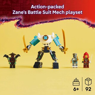 Foto 2 | Juguete De Construcción Lego Ninjago Zane's Battle Suit Mech 71827 - Venta Internacional.