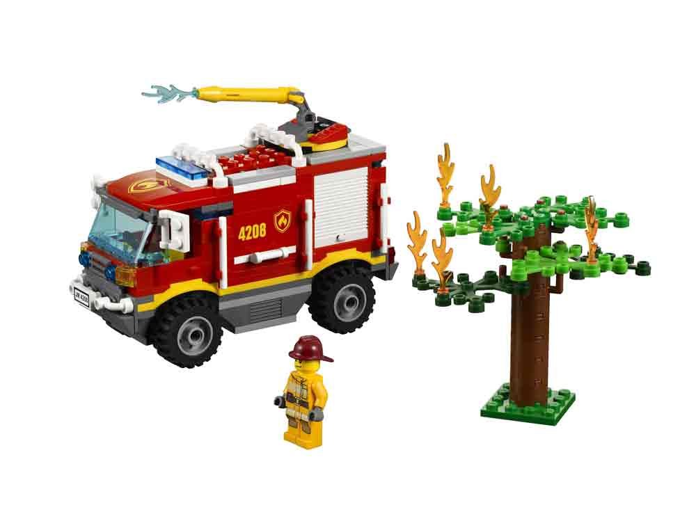 Foto 2 pulgar | Camión De Bomberos 4x4 De Juguete Lego City 4208 Con Minifigura De Bombero - Venta Internacional.