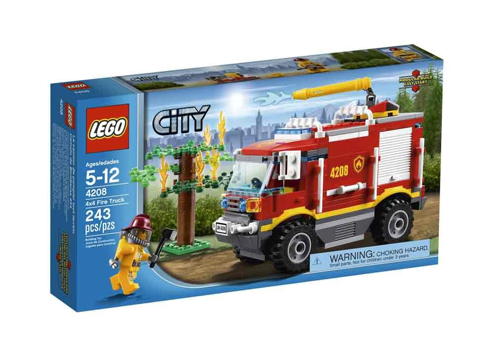 Foto 3 pulgar | Camión De Bomberos 4x4 De Juguete Lego City 4208 Con Minifigura De Bombero - Venta Internacional.