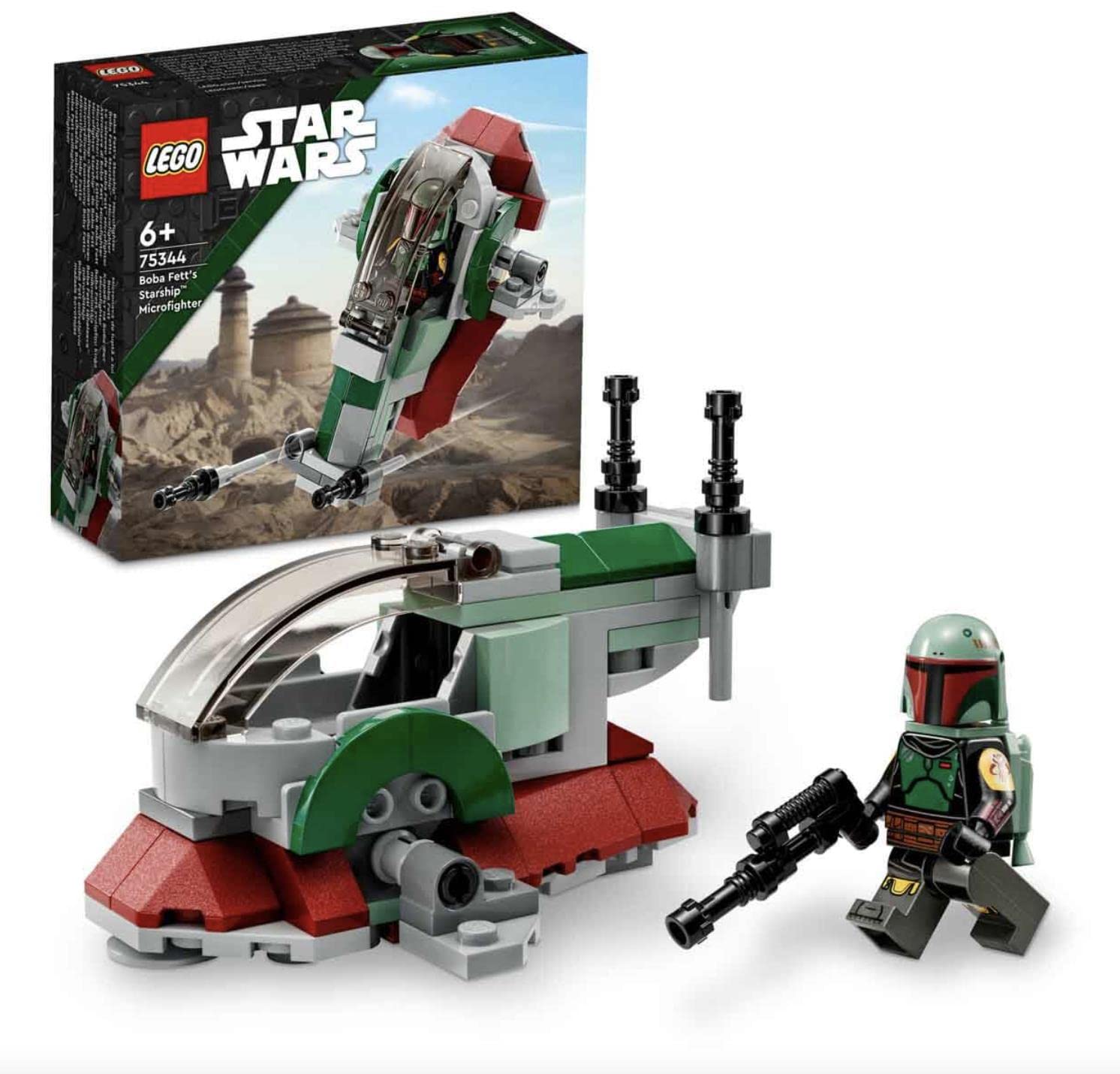 Foto 2 pulgar | Nave Espacial Microfighter Boba Fett De Juguete Lego Star Wars 75344 - Venta Internacional.