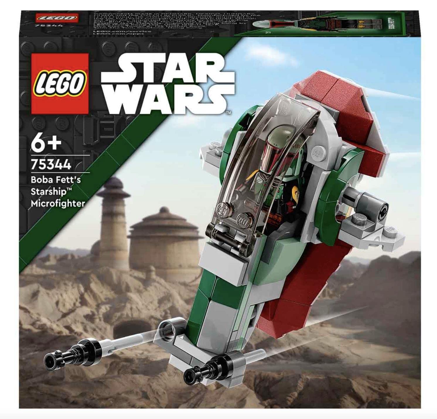 Foto 4 pulgar | Nave Espacial Microfighter Boba Fett De Juguete Lego Star Wars 75344 - Venta Internacional.