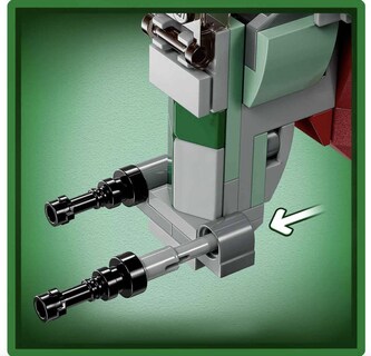 Foto 7 | Nave Espacial Microfighter Boba Fett De Juguete Lego Star Wars 75344 - Venta Internacional.