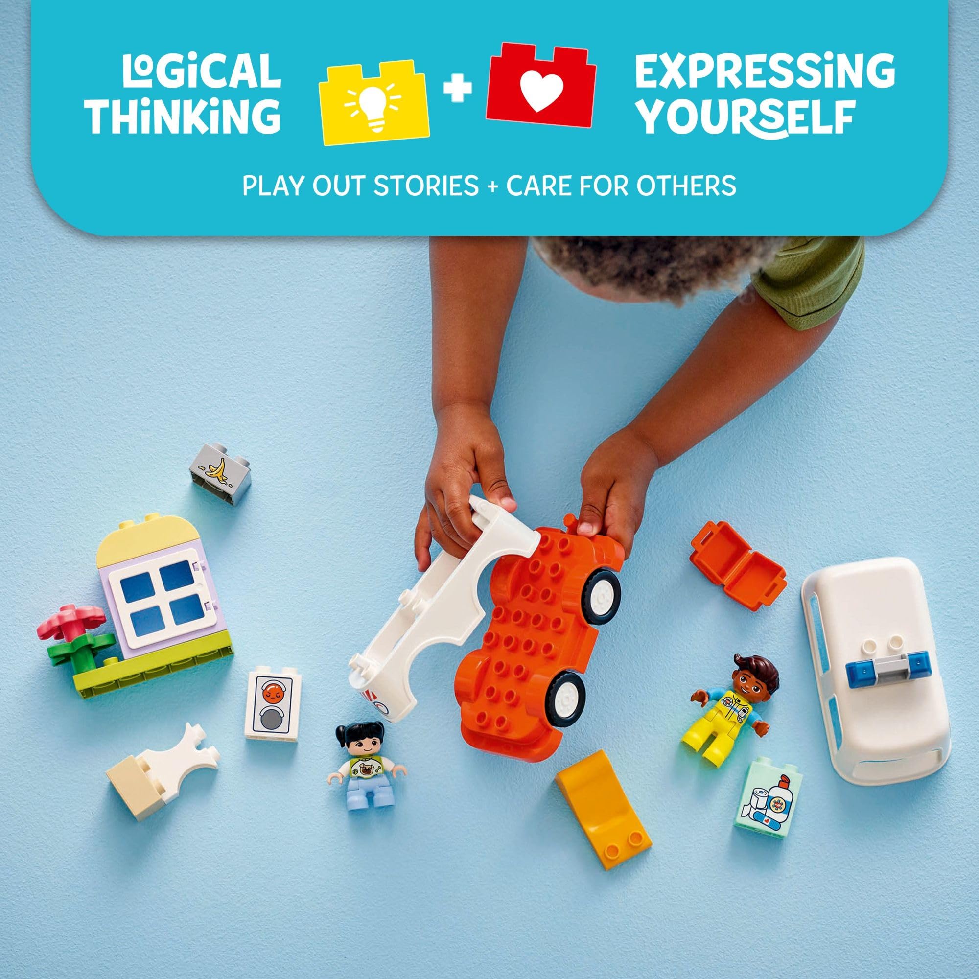 Foto 4 pulgar | Set De Juego De Construcción Lego Duplo Town Ambulance & Driver - Venta Internacional.