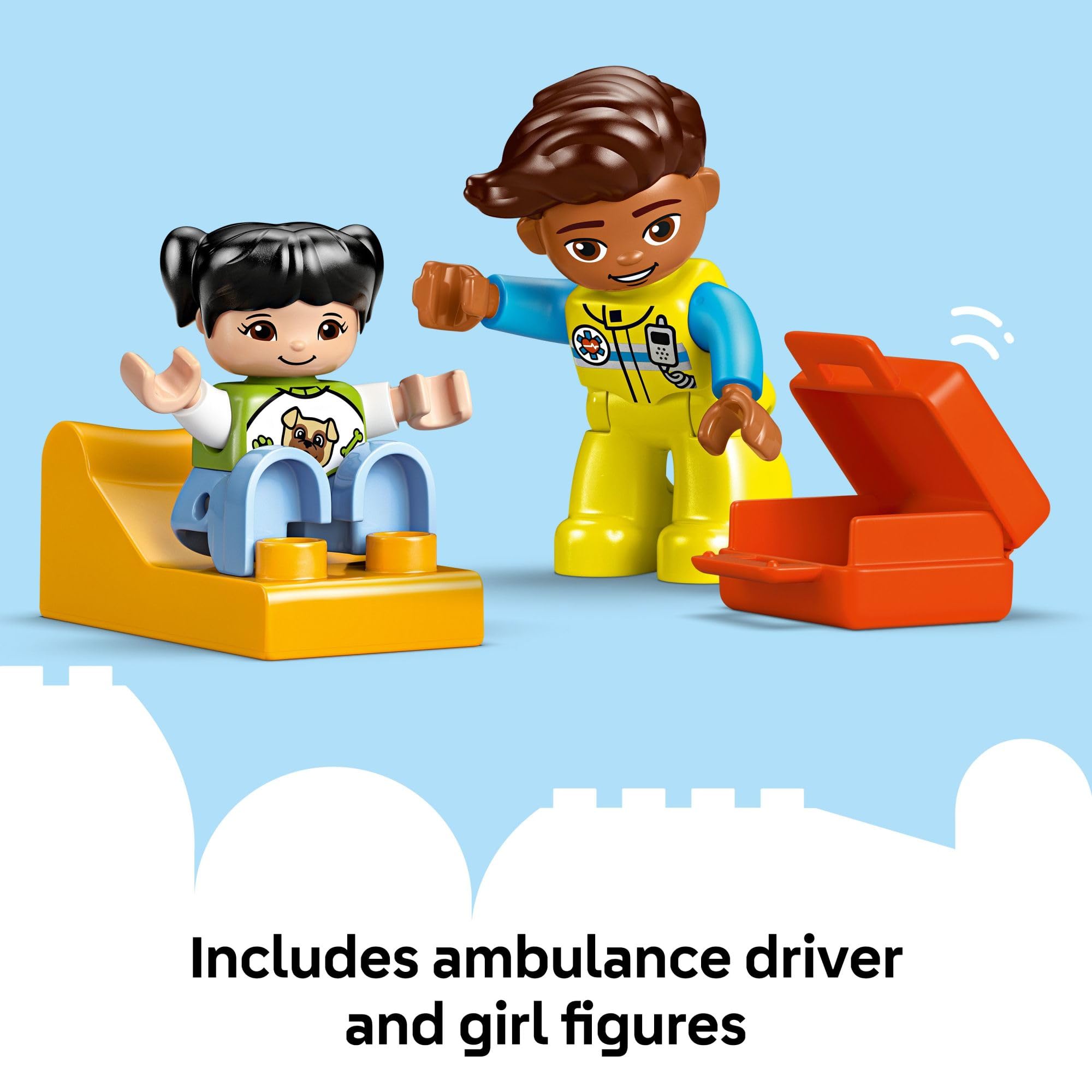 Foto 7 pulgar | Set De Juego De Construcción Lego Duplo Town Ambulance & Driver - Venta Internacional.