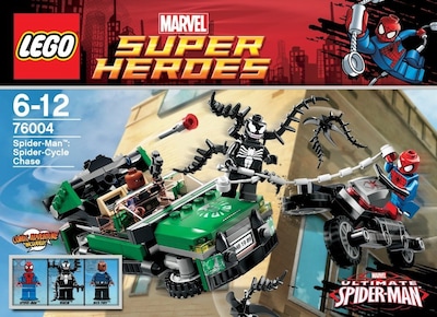 Foto 3 | Juguete Lego Super Heroes Spiderman Spiderman Spider Cycle Chase 76004 - Venta Internacional.