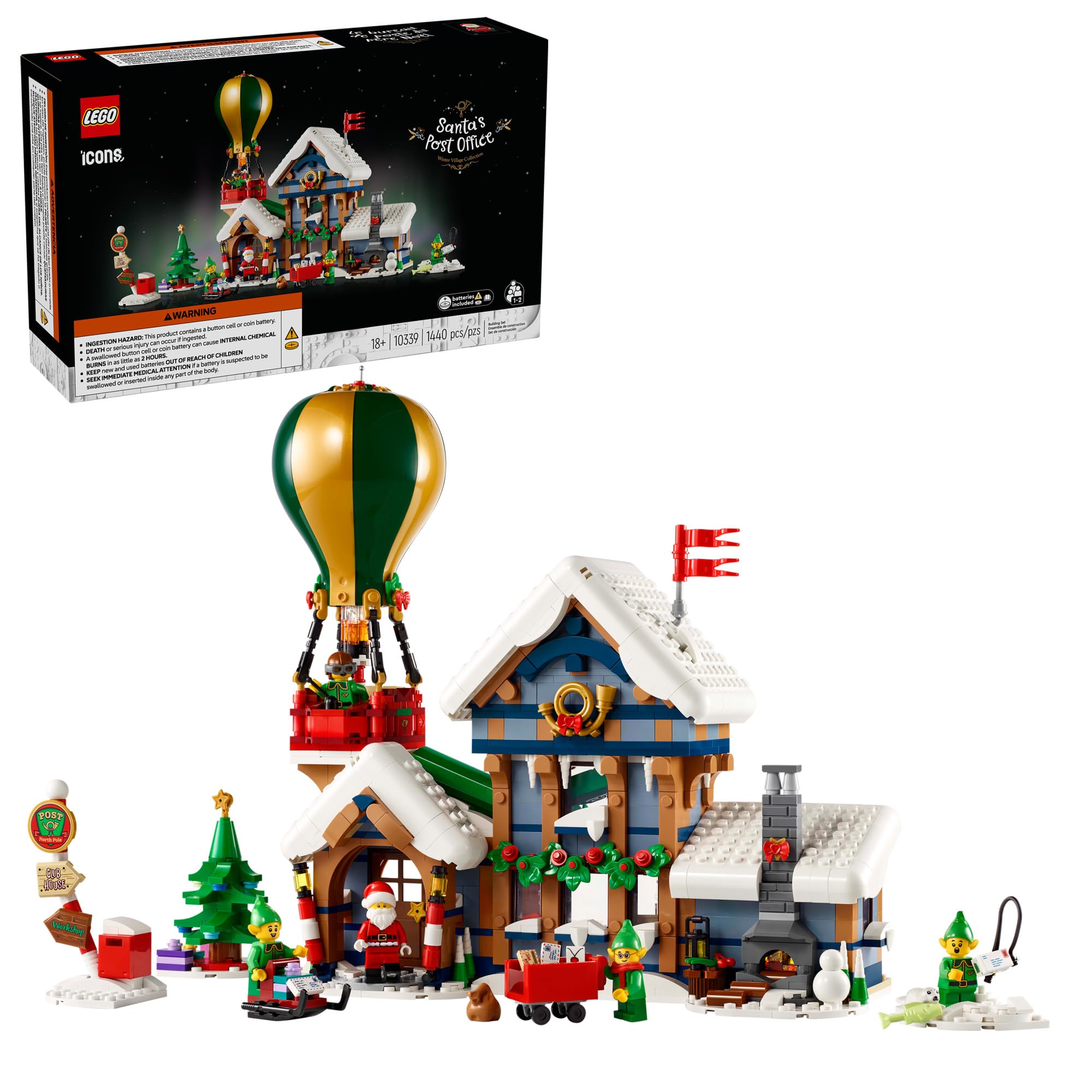 Foto 1 | Set De Construcción Lego Icons Santa Post Office 10339 Adultos - Venta Internacional.