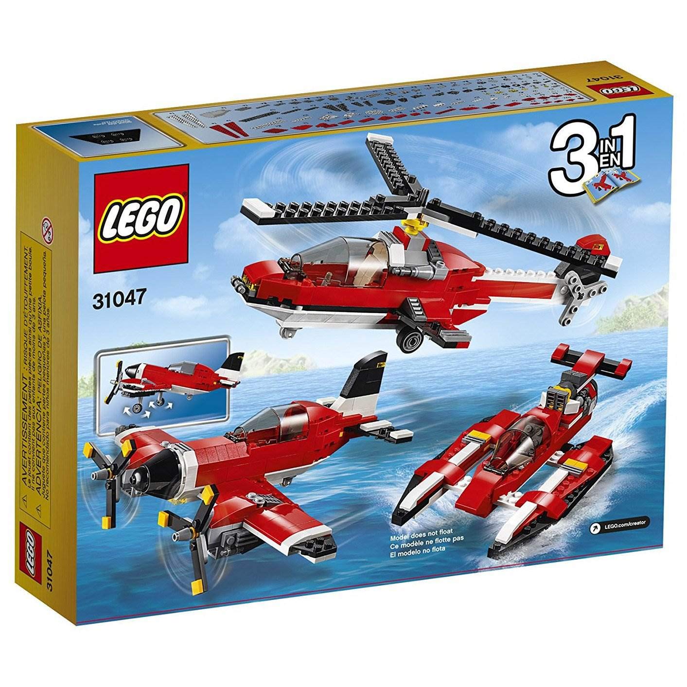 Foto 7 pulgar | Juego De Vehículos Building Toy Lego Creator Propeller Plane 31047 - Venta Internacional.