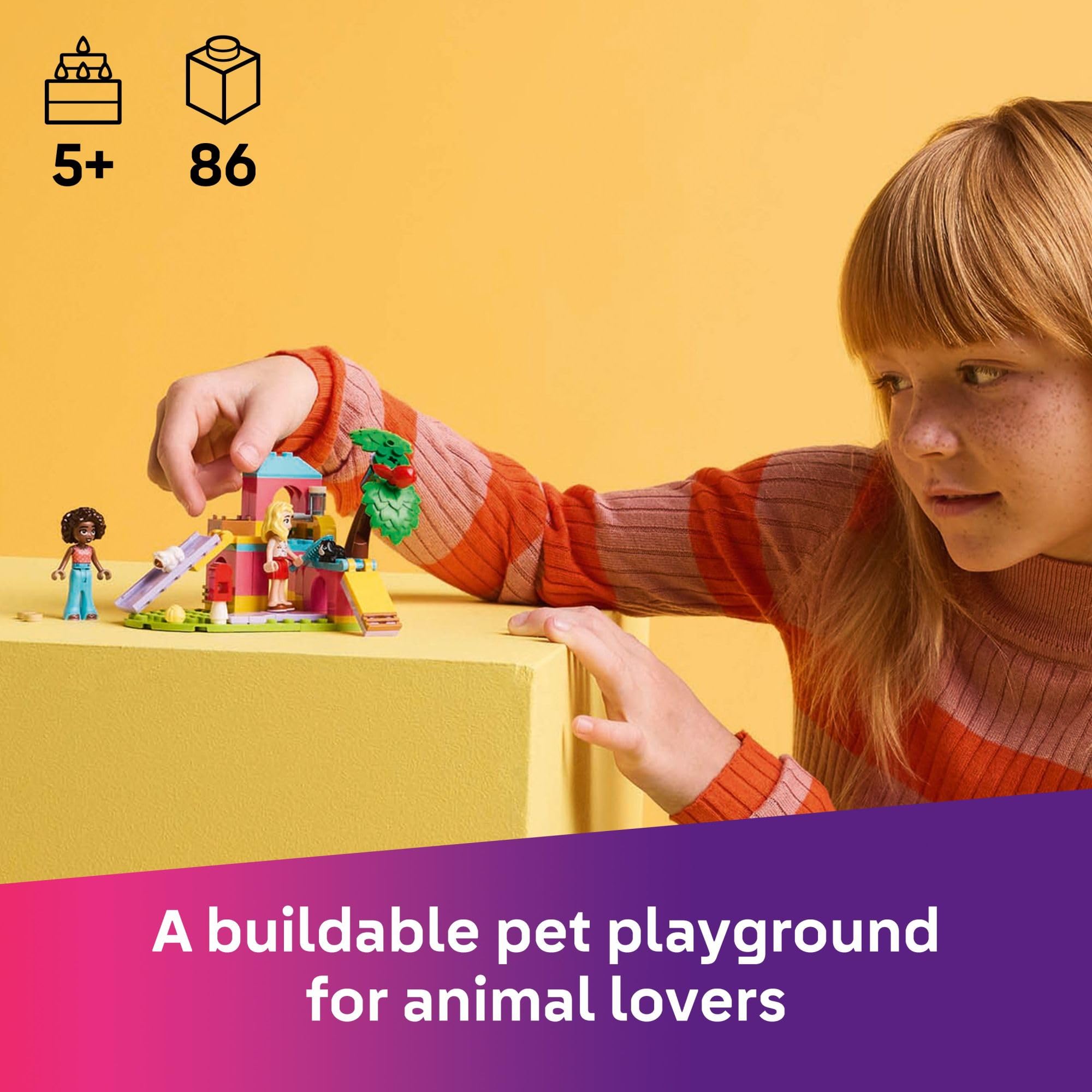 Foto 2 | Juguete De Construcción Lego Friends Guinea Pig Playground 42640 - Venta Internacional.