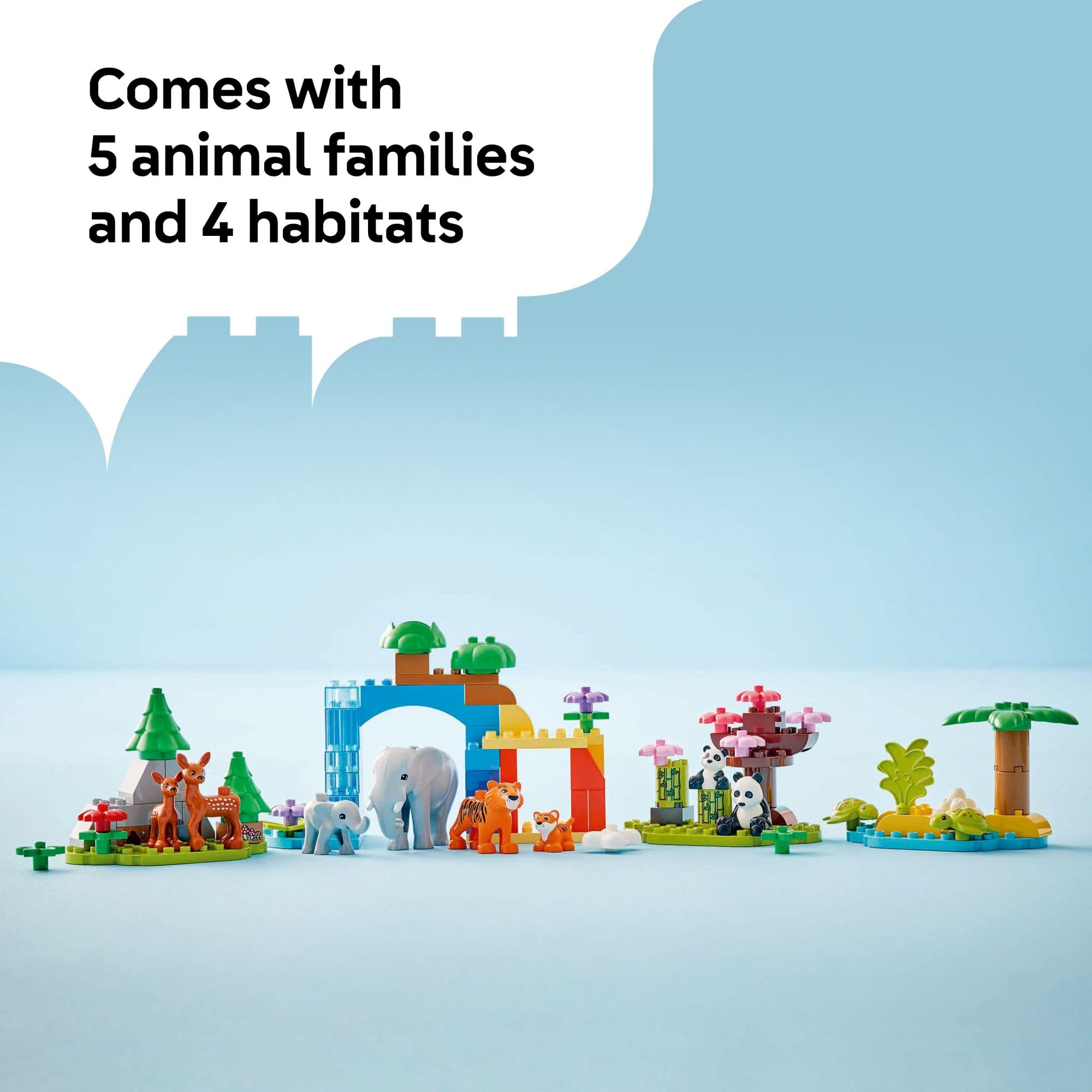 Foto 4 | Set De Juego De Construcción Lego Duplo Town 3 En 1 Wild Animal - Venta Internacional.