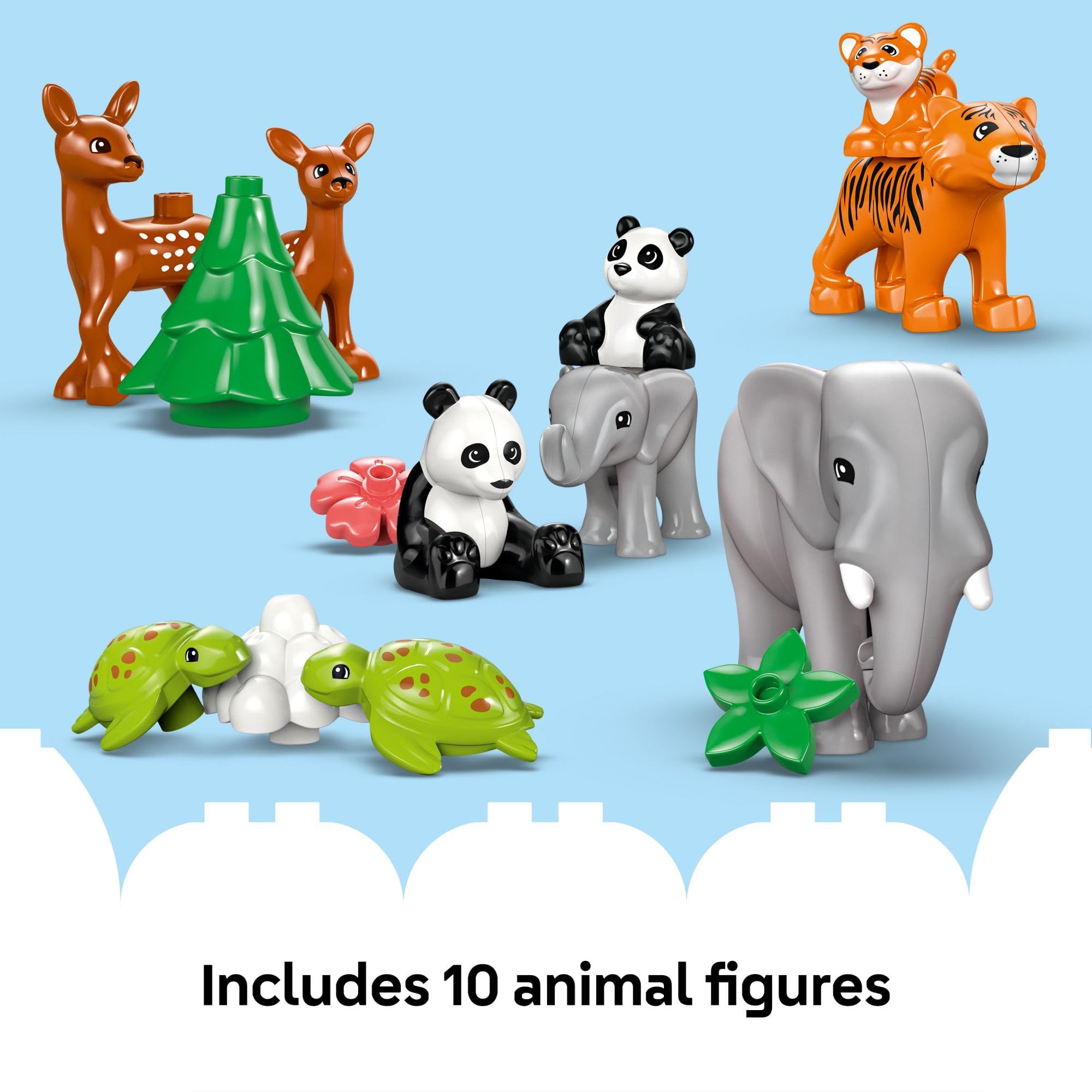 Foto 6 | Set De Juego De Construcción Lego Duplo Town 3 En 1 Wild Animal - Venta Internacional.