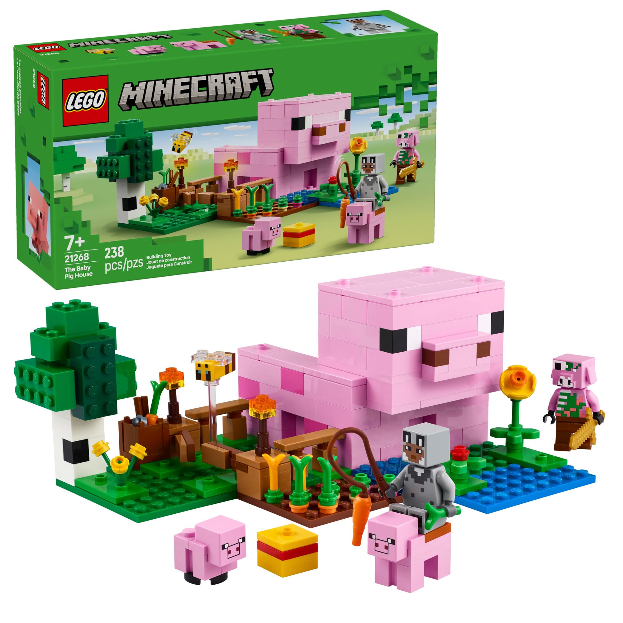 Juguete De Construcción Lego Minecraft The Baby Pig House 21268 - Venta Internacional. $969