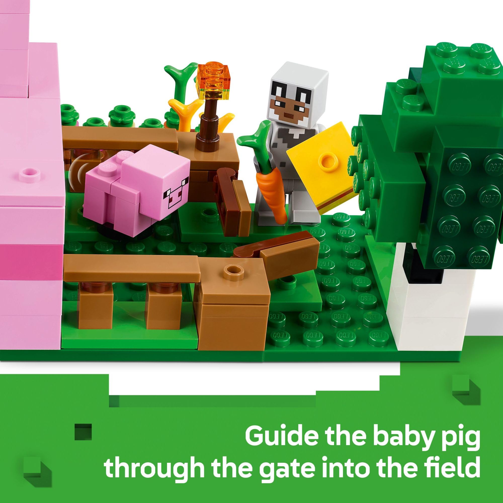 Foto 5 pulgar | Juguete De Construcción Lego Minecraft The Baby Pig House 21268 - Venta Internacional.